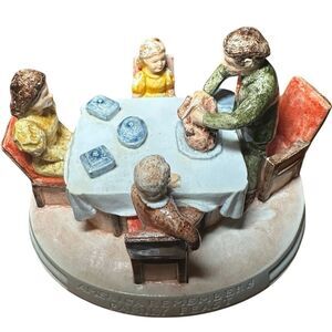 Vintage Sebastian 1983 Miniature figurine “America Remembers Family Feast”.